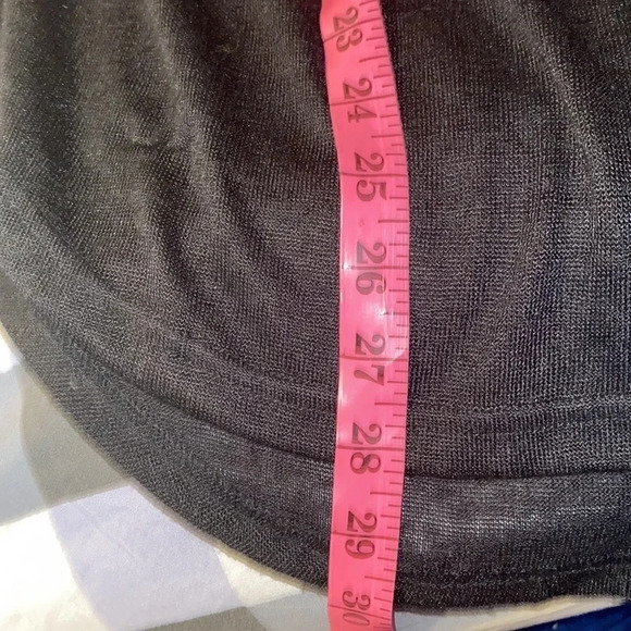 Ardene  black oversized pull 3/4 gold tone zipper sweater Sz XL - Picture 7 of 12